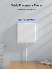 4G LTE 5G Indoor Panel Antenna High Gain 6-8dBi 698-2700Mhz Large Coverage Directional Antenna with SMA-Female Connecter for Signal Booster Cellular Repeater